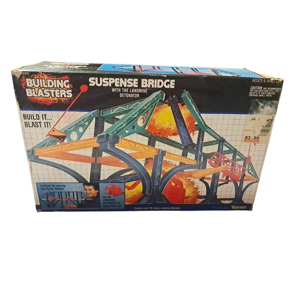 1989 Kenner Building Blasters Suspense Bridge Landmine Detonator #16060